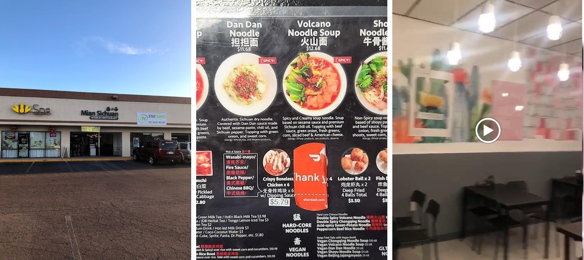 Mian Sichuan Noodle Shop - Open for Dine-in Menu